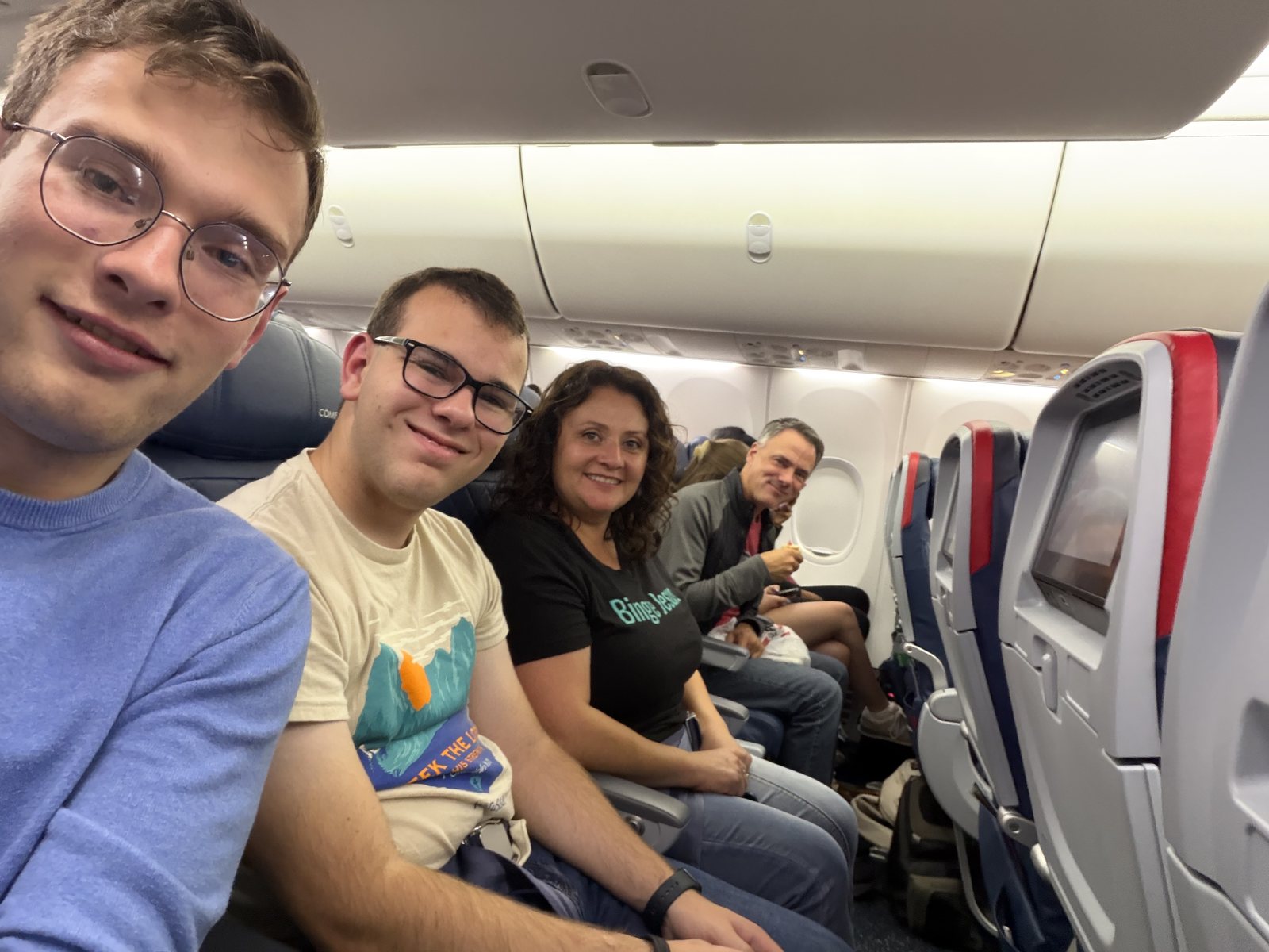 Aboard DL1663 to Charleston, 8:33pm. The last leg.