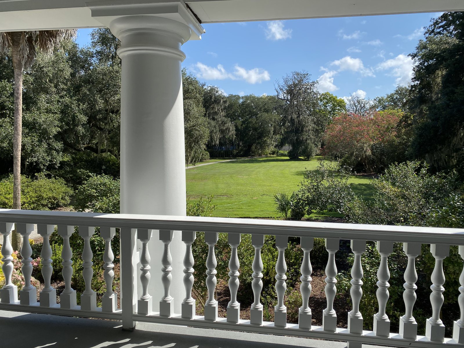 The porch view. Every plantation house has one of these and none of them get old.