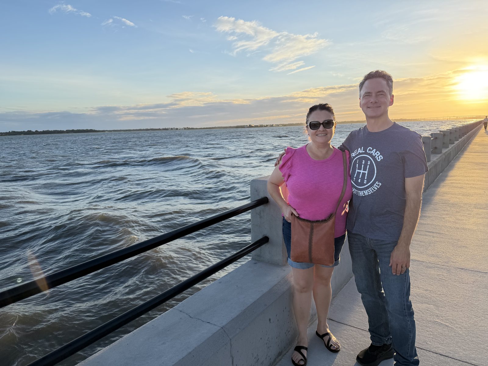 Mommy and Dad on the seawall. Thirty-four years and still taking sunset photos.