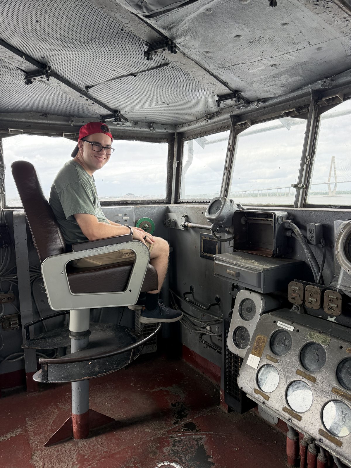 Liem's turn in the chair — and smiling, which captains are apparently allowed to do.