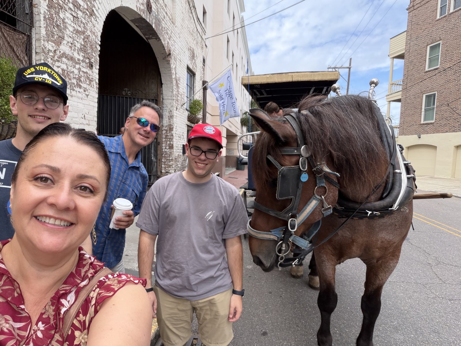 Post-tour thank-you to the actual engine. His name is Chico, and he was very patient about it.
