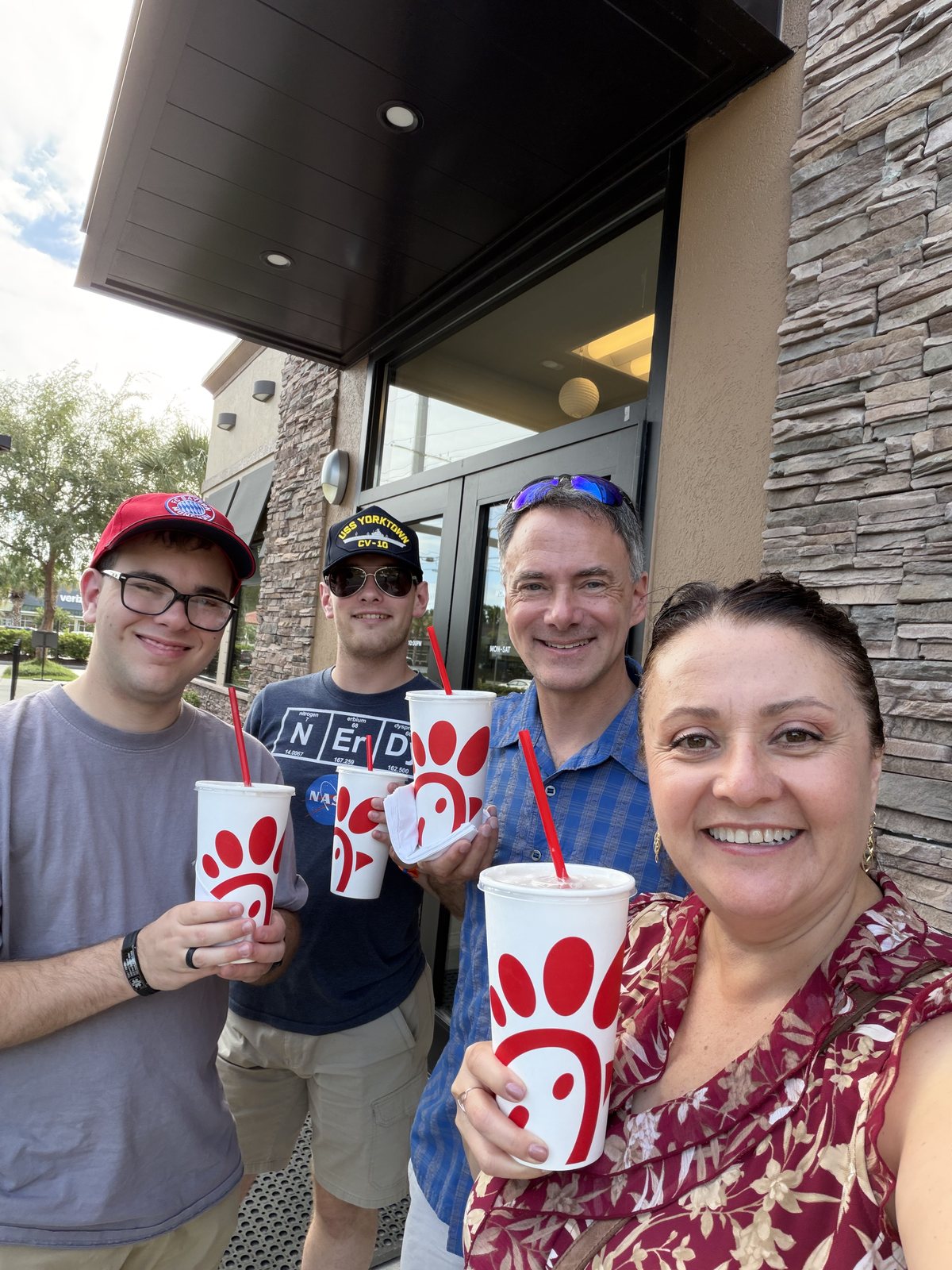 Chick-fil-A Sunjoys, 3:40pm, James Island. Half lemonade, half tea, all gone.