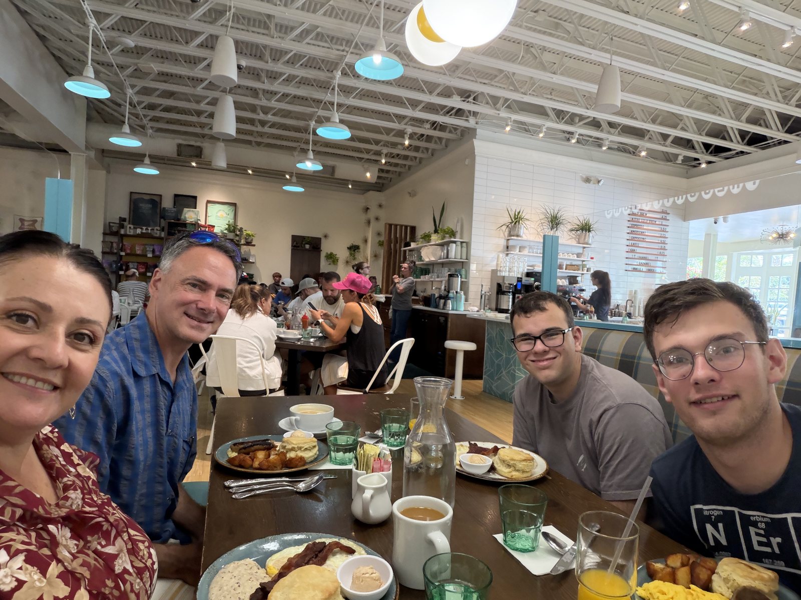Brunch at Millers, the family portrait.