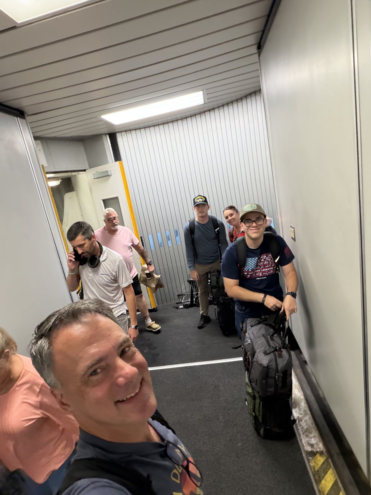 4:11pm, on a jet bridge. Attempt number two.